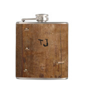 Alter "Holz"-Kolben mit (oder ohne) Anfangs(en) Flachmann (Vorderseite)