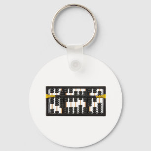 Alter hölzerner Abakus Schlüsselanhänger