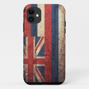 Alter hölzerner Hawaii-Flagge iPhone 5 Fall Case-Mate iPhone Hülle