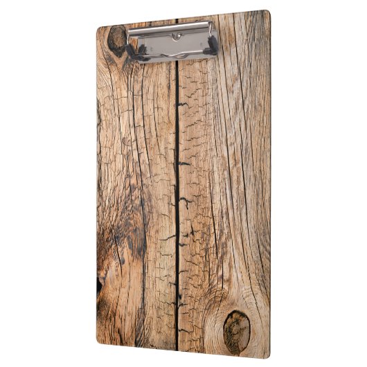 Alter hölzerner Hintergrund Klemmbrett (Links)