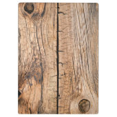 Alter hölzerner Hintergrund Klemmbrett (Rückseite)