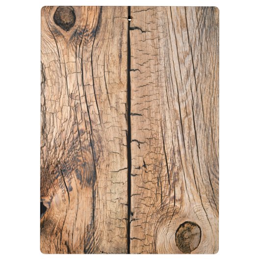 Alter hölzerner Hintergrund Klemmbrett (Rückseite)