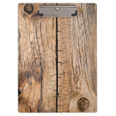 Alter hölzerner Hintergrund Klemmbrett (Vorderseite)