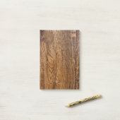 Alter hölzerner Kornblick Post-it Klebezettel (Auf Schreibtisch)