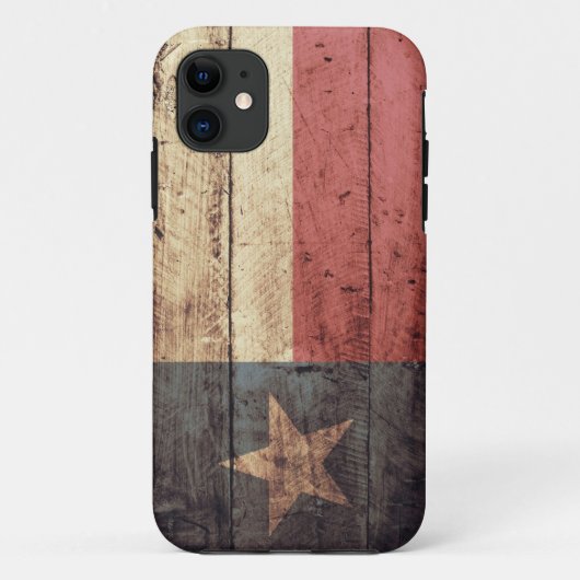 Alter hölzerner Texas-Flagge iPhone 5 Fall Case-Mate iPhone Hülle (Rückseite)