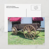 Alter Holzkarren Postkarte (Vorne/Hinten)