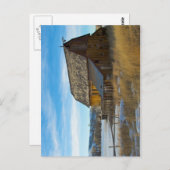 Alter Holzstall im Winter Postkarte (Vorne/Hinten)