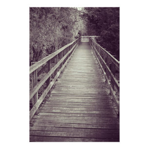 Alter Holzsteg Fotodruck