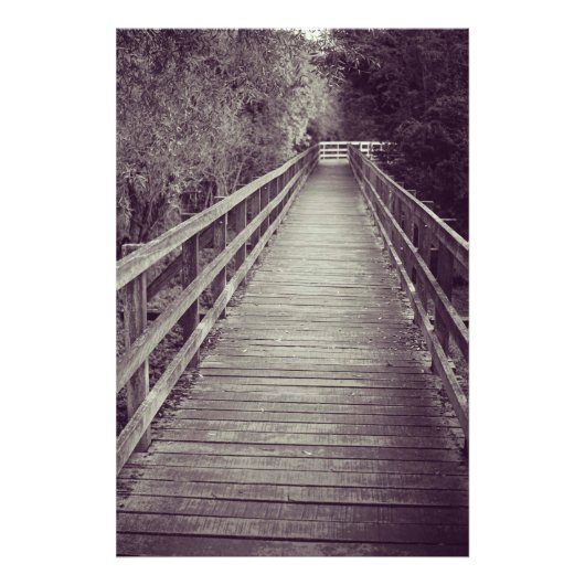 Alter Holzsteg Fotodruck (Vorne)