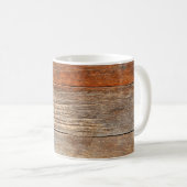 Alter Holzzaun. Holzpalisade. Bretter Kaffeetasse (VorderseiteRechts)