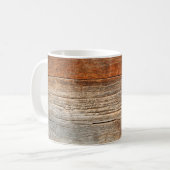 Alter Holzzaun. Holzpalisade. Bretter Kaffeetasse (Vorderseite Links)