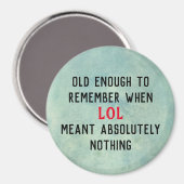 Alter Humor Magnet (Vorderseite/Rückseite)