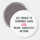 Alter Humor Magnet (Vorderseite/Rückseite)