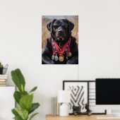 Alter Hund, große Medaillen, größere Legende Poster (Heimbüro)