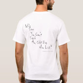 Alter Hund, neue Licks, lange Schläfchen T-Shirt (Rückseite)