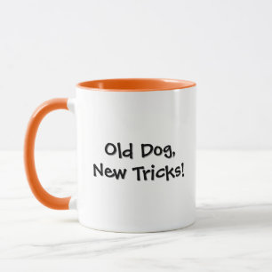 Alter Hund Orangefarbener Rand Kaffeetasse