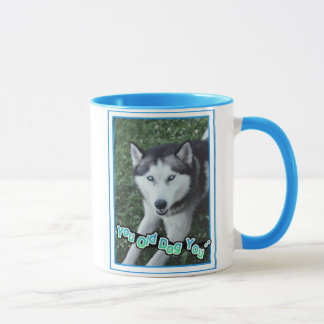 Alter Hund Tasse