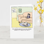 Alter Hundehumorvolle Geburtstags-Karte Karte (Gelbe Blume)