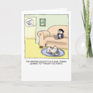 Alter Hundehumorvolle Geburtstags-Karte Karte