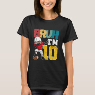 Alter ich bin 10. Geburtstagsjunge 10-jähriger Fuß T-Shirt