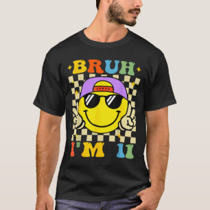 Alter ich bin 11 Jahre alt lila Geburtstag Jungen  T-Shirt