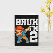 Alter ich bin 2 Lustig Dab Se Fußball-Geschenk für Karte (Gelbe Blume)