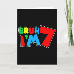 Alter ich bin 7 mein 7. Geburtstag ist heute Siebe Karte