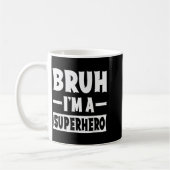 Alter, ich bin ein Superheld Lustiges faules Hallo Kaffeetasse (Links)