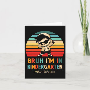 Alter ich bin im Kindergarten Schüler Dabbing Jung Karte