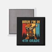 Alter ich bin in der 4. Klasse Vierte Klasse Dabbi Magnet (Vorderseite/Rückseite)