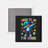 Alter ich bin in der 7. Klasse Dabbing Lustiger Ga Magnet (Vorderseite/Rückseite)