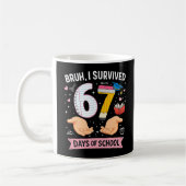Alter, ich habe 67 Schultage überlebt Kaffeetasse (Links)
