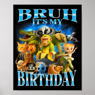 Alter, ich habe Geburtstag, lustiger Brainrot  Poster