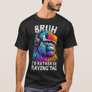 Alter ich würde lieber Tag spielen Lustige Gamer J T-Shirt
