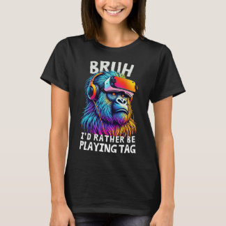 Alter, ich würde lieber Tag spielen, lustiger Game T-Shirt