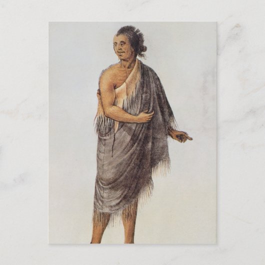 Alter Indianer Postkarte (Vorderseite)