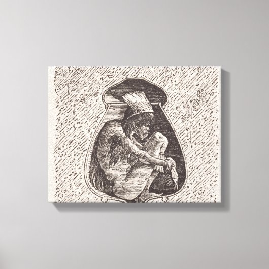 Alter indischer Friedhof Leinwanddruck (Vorderseite)