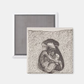 Alter indischer Friedhof Magnet (Vorderseite/Rückseite)