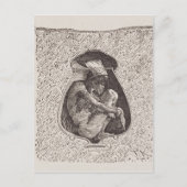 Alter indischer Friedhof Postkarte (Vorderseite)