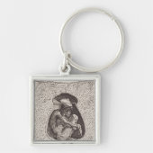 Alter indischer Friedhof Schlüsselanhänger (Vorne)