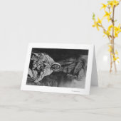 Alter indischer Medizinmann in Alaska-Fotografie Karte (Gelbe Blume)