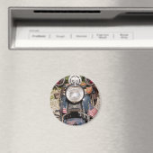 alter indischer Polizeikraftrad Magnet (In Situ (Geschirrspüler))