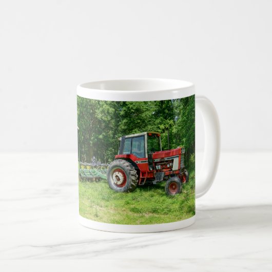 Alter internationaler Traktor Kaffeetasse (VorderseiteRechts)