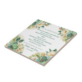 Alter irischer Segen auf Goldstaub und Rose Fliese (Seite)