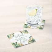 Alter irischer Segen auf Goldstaub und Rose Rechteckiger Pappuntersetzer (Vor Ort)