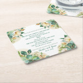 Alter irischer Segen auf Goldstaub und Rose Rechteckiger Pappuntersetzer (angewinkelt)