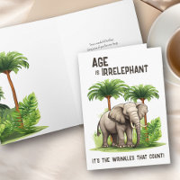 Alter ist irrelephäre Falten Elephant Funny Geburt
