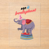 Alter ist irrelephon acryleinladungen (Vorderseite)