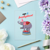 Alter ist irrelephon acryleinladungen (In Situ (Hochzeit))