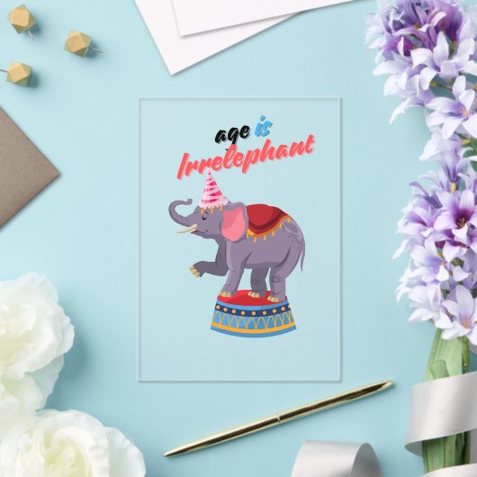 Alter ist irrelephon acryleinladungen (In Situ (Hochzeit))